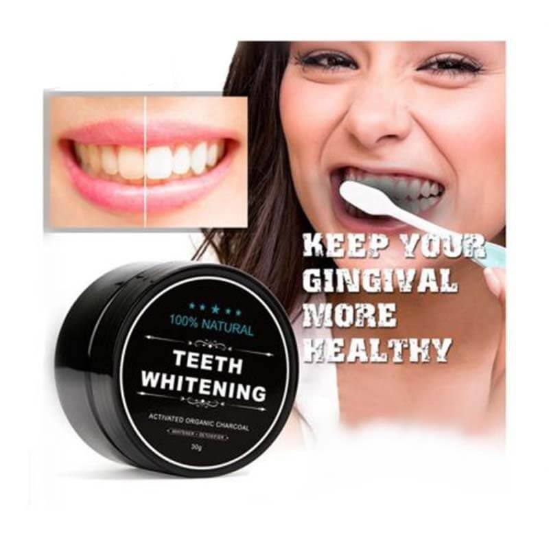 Charcoal Teeth whitening Powder - myhomegoodies.com