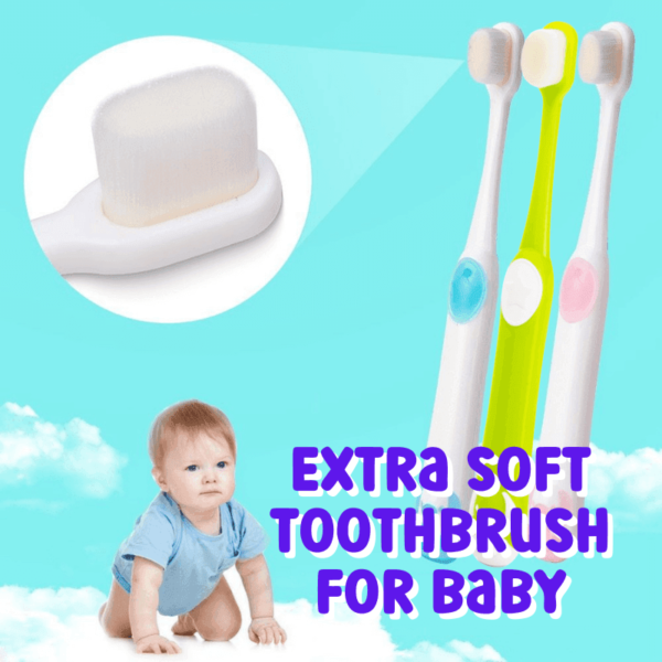 Extra Soft Toothbrush For Baby, Toddlers And Kids With Superfine Bristles