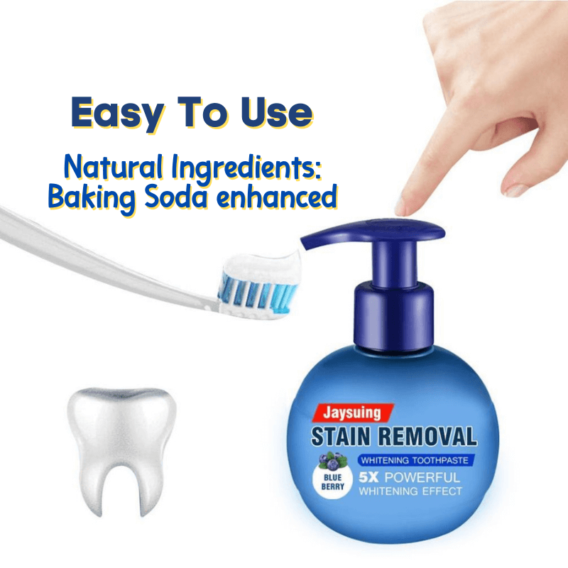 Teeth Whitening Toothpaste For Sensitive Gums And Stain Removal