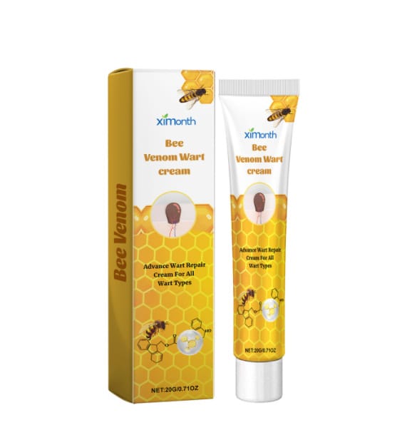 Bee venom skin tag removal cream with tea tree oil and vitamin E ingredients