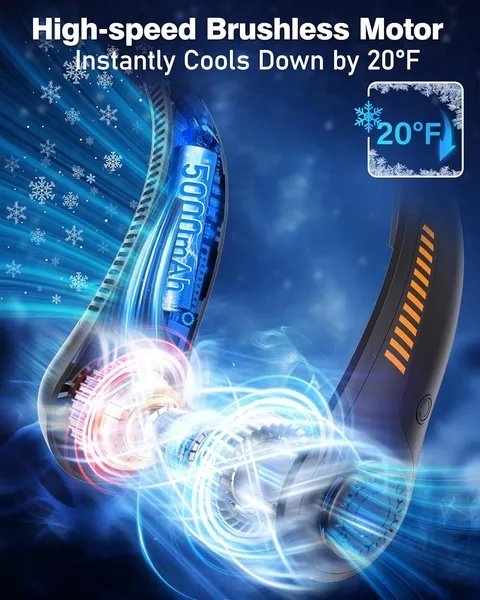 Portable Neck Fan (high speed motor) - MyHomeGoodies.com