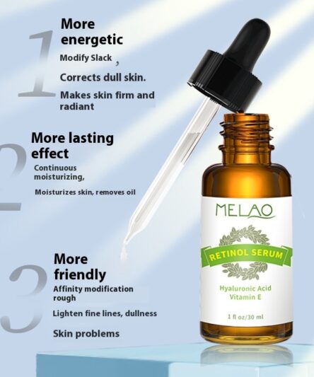 Retinol repairing serum bottle for moisturizing and firming skin